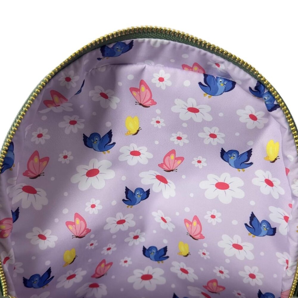 Loungefly Disney Alice in Wonderland Field of Flowers Mini Backpack & Wallet NWT - Picture 8 of 12